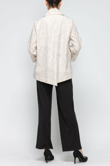Taupe Zip Detail Jacket